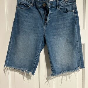 Blue Denim Cutoff Shorts